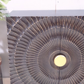 Indian Handmade Carved Solid Hard Wood French Legged Sideboard Black 80x40x80Cm